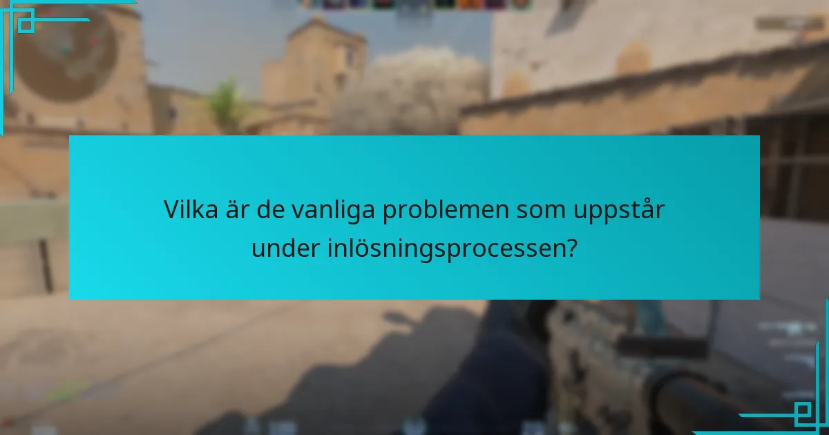 Vilka är de vanliga problemen som uppstår under inlösningsprocessen?