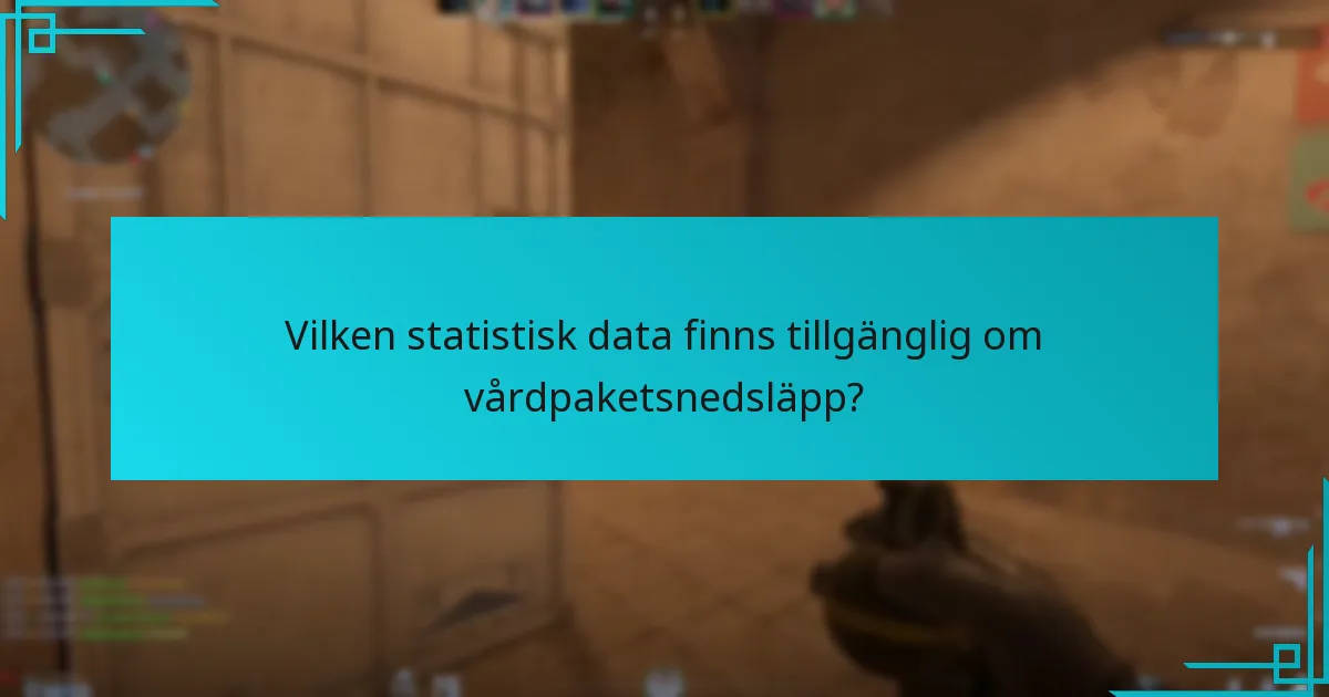 Vilken statistisk data finns tillgänglig om vårdpaketsnedsläpp?